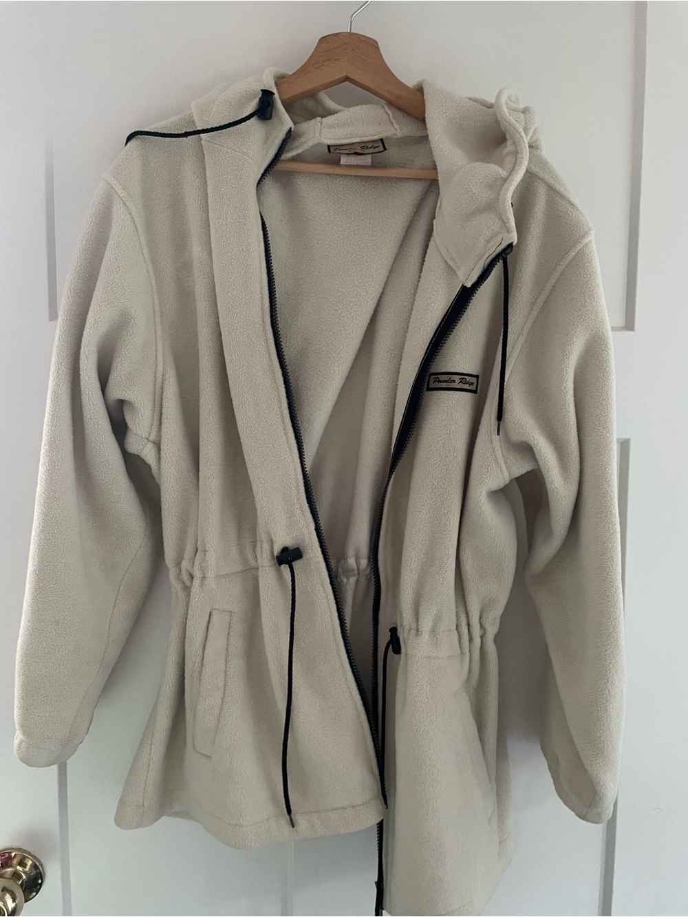Powder Ridge Cozy Beige Zip-up Fleece Women’s M/L